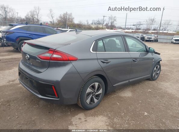 KMHC75LC8JU103944 2018 HYUNDAI IONIQ HYBRID Gray უკანა მარჯვენა