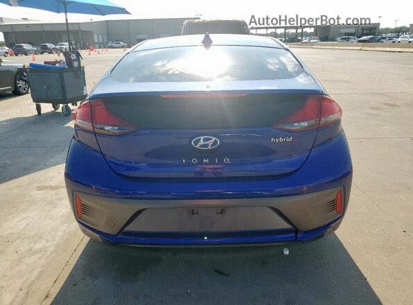 KMHC75LC8NU269239 2022 HYUNDAI IONIQ Синий Вид сзади