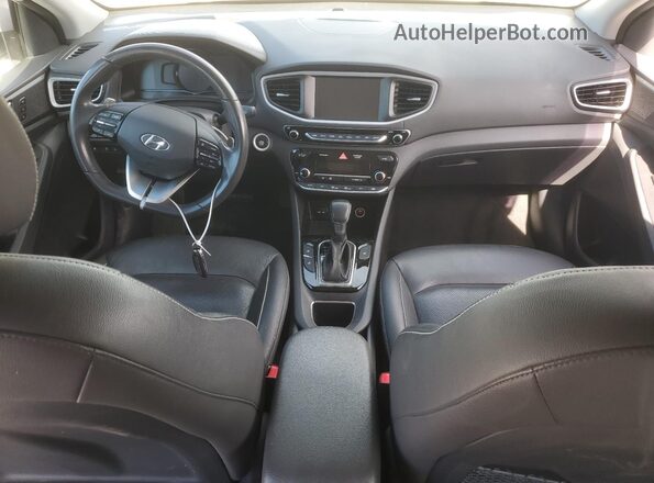 KMHC75LD6JU076168 2018 HYUNDAI IONIQ White Widok deski rozdzielczej