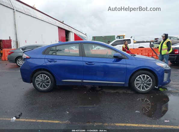 KMHC75LJ7MU077128 2021 HYUNDAI IONIQ ELECTRIC Dark Blue Rear interior view