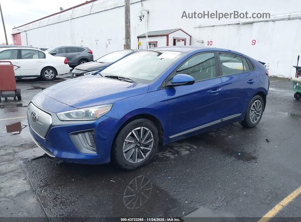 KMHC75LJ7MU077128 2021 HYUNDAI IONIQ ELECTRIC Dark Blue Front left