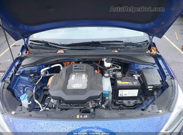 KMHC75LJ7MU077128 2021 HYUNDAI IONIQ ELECTRIC Dark Blue Rear view