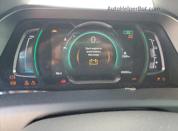 KMHC85LCXMU255905 2021 HYUNDAI IONIQ Silver Widok zestawu wskaźników