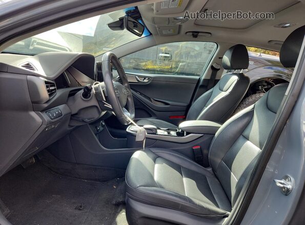 KMHC85LJ0LU071618 2020 HYUNDAI IONIQ Gray Widok wnętrza z przodu