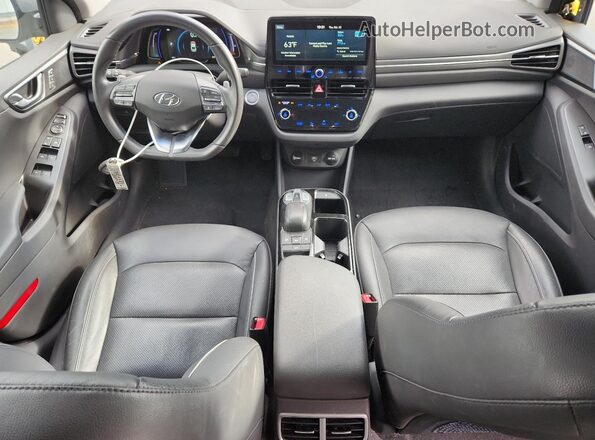 KMHC85LJ0LU071618 2020 HYUNDAI IONIQ Gray Widok deski rozdzielczej