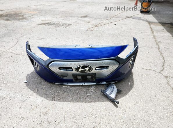 KMHC85LJ6LU072482 2020 HYUNDAI IONIQ Blue ძრავის განყოფილების ხედი