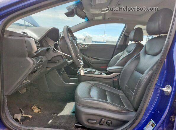 KMHC85LJ6LU072482 2020 HYUNDAI IONIQ Blue წინა სალონის ხედი