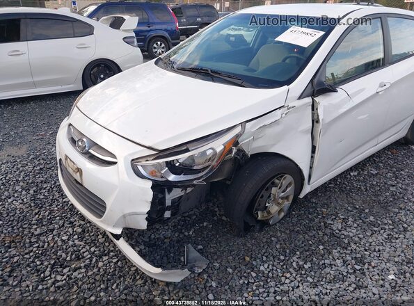 KMHCT5AE9GU260097 2016 HYUNDAI ACCENT White Widok z przodu
