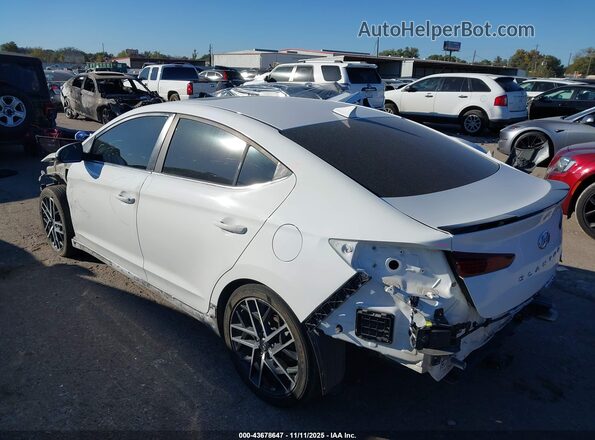KMHD04LB0LU989402 2020 HYUNDAI ELANTRA White Задня ліва чверть