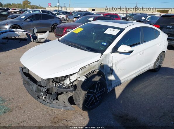 KMHD04LB0LU989402 2020 HYUNDAI ELANTRA White Передня ліва чверть