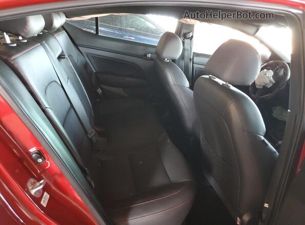 KMHD04LB5JU609063 2018 HYUNDAI ELANTRA Бордовый Вид задних сидений