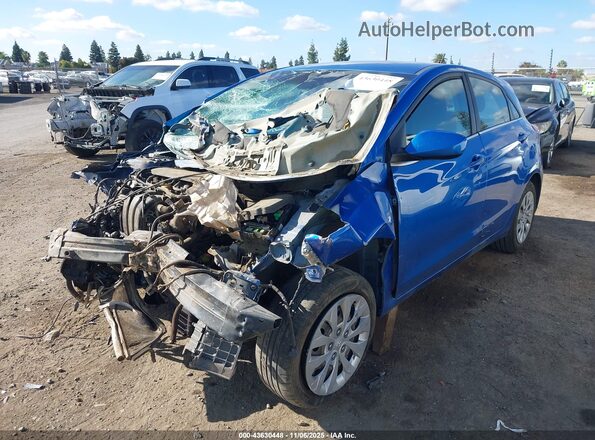 KMHD35LH1HU382353 2017 HYUNDAI ELANTRA GT Blue 
