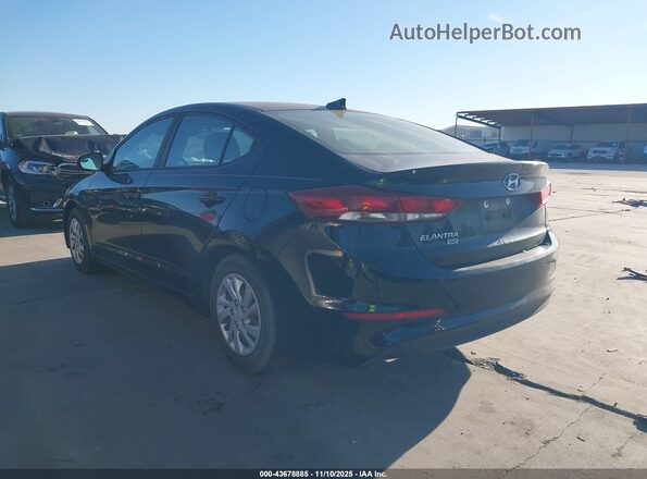 KMHD74LF3HU223864 2017 HYUNDAI ELANTRA Черный Задняя левая четверть