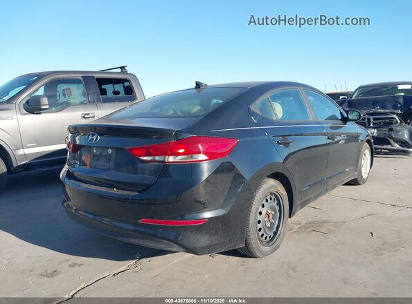 KMHD74LF3HU223864 2017 HYUNDAI ELANTRA Черный Задняя правая четверть