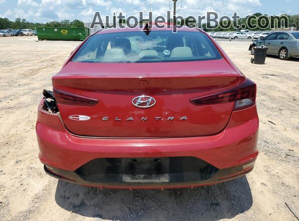 KMHD84LF6LU043655 2020 HYUNDAI ELANTRA Maroon Vista trasera