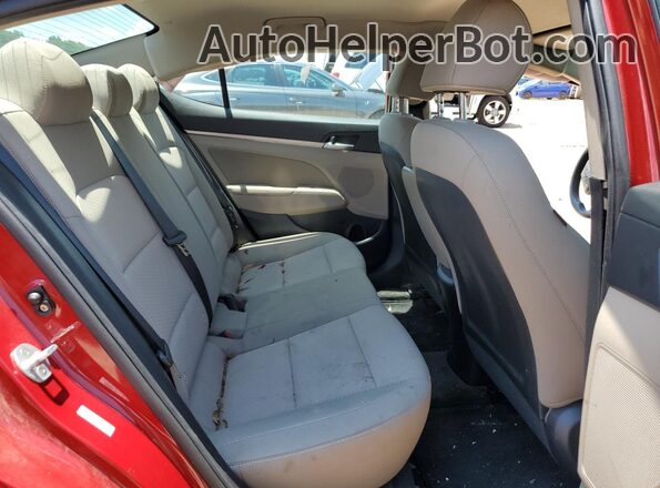 KMHD84LF6LU043655 2020 HYUNDAI ELANTRA Maroon Vista de los asientos traseros