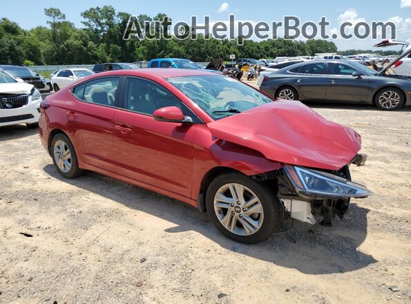 KMHD84LF6LU043655 2020 HYUNDAI ELANTRA Maroon Delantero derecho