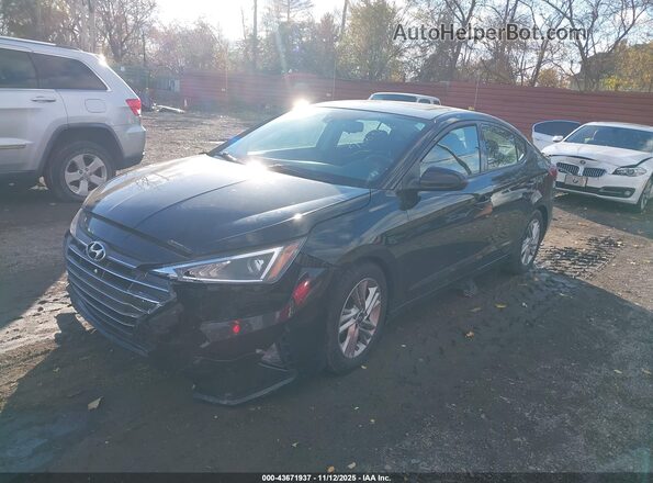 KMHD84LF8LU986498 2020 HYUNDAI ELANTRA Черный Передняя левая четверть