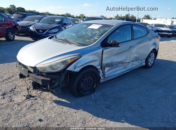 KMHDH4AE4GU586132 2016 HYUNDAI ELANTRA Gray Front left