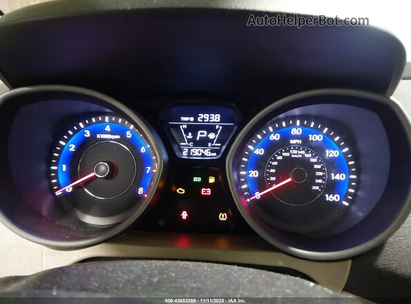 KMHDH4AE9GU643618 2016 HYUNDAI ELANTRA Синий Вид задних сидений