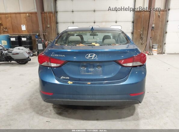 KMHDH4AE9GU643618 2016 HYUNDAI ELANTRA Синий 