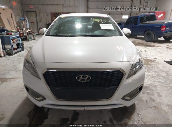 KMHE24L15HA045822 2017 HYUNDAI SONATA HYBRID Silver Vista del cuadro de instrumentos