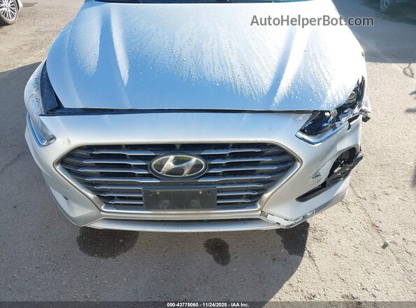 KMHE24L36KA085044 2019 HYUNDAI SONATA HYBRID Silver წინა ხედი