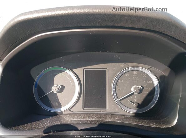 KMHE24L36KA085044 2019 HYUNDAI SONATA HYBRID Silver უკანა სავარძლების ხედი