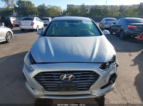 KMHE24L36KA085044 2019 HYUNDAI SONATA HYBRID Silver ხელსაწყოთა პანელის ხედი