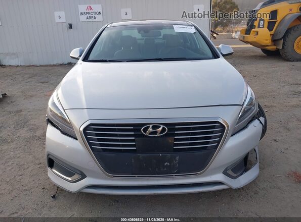 KMHE34L14GA027596 2016 HYUNDAI SONATA HYBRID Silver Vista del cuadro de instrumentos