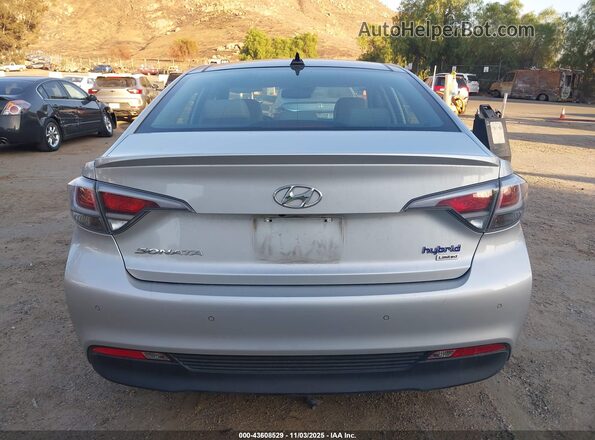 KMHE34L14GA027596 2016 HYUNDAI SONATA HYBRID Silver 