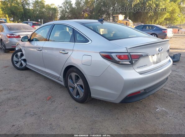 KMHE34L14GA027596 2016 HYUNDAI SONATA HYBRID Silver Trasero izquierdo