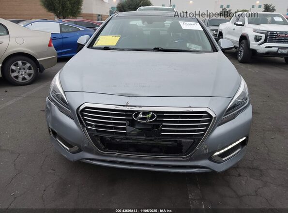KMHE34L16GA012663 2016 HYUNDAI SONATA HYBRID Gray Widok z przodu