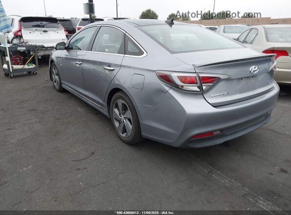 KMHE34L16GA012663 2016 HYUNDAI SONATA HYBRID Gray Tył lewy