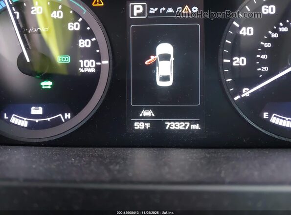 KMHE34L16GA012663 2016 HYUNDAI SONATA HYBRID Gray 