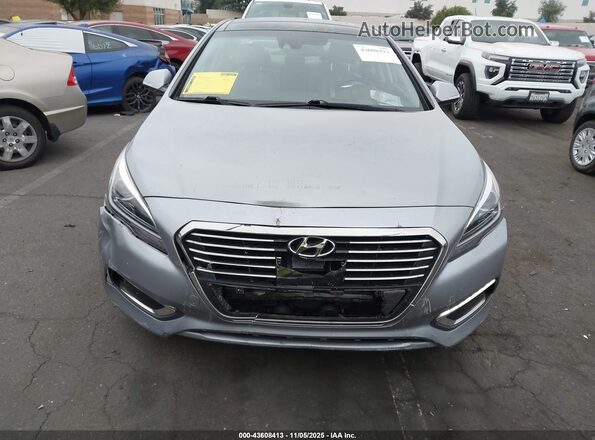 KMHE34L16GA012663 2016 HYUNDAI SONATA HYBRID Gray Widok zestawu wskaźników