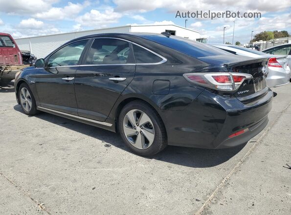 KMHE34L16GA019158 2016 HYUNDAI SONATA Черный Задняя левая четверть
