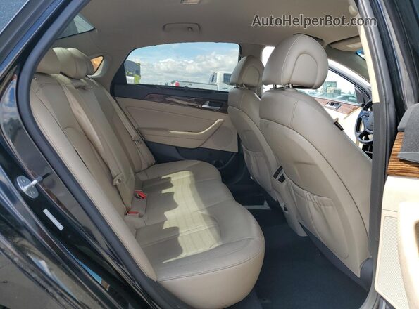 KMHE34L16GA019158 2016 HYUNDAI SONATA Черный Вид задних сидений