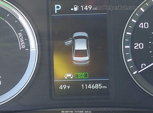 KMHE34L39KA093166 2019 HYUNDAI SONATA HYBRID Silver 
