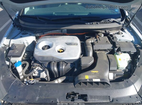 KMHE34L39KA093166 2019 HYUNDAI SONATA HYBRID Silver უკანა ხედი