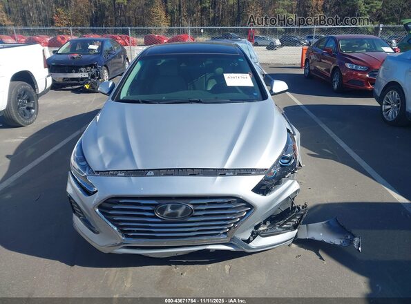 KMHE34L39KA093166 2019 HYUNDAI SONATA HYBRID Silver ხელსაწყოთა პანელის ხედი