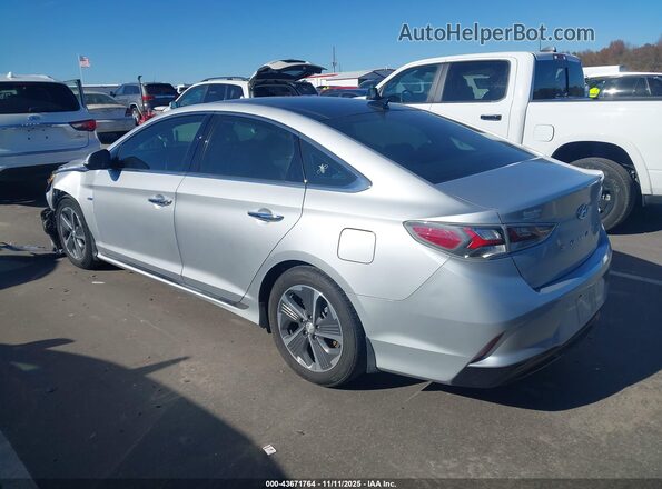 KMHE34L39KA093166 2019 HYUNDAI SONATA HYBRID Silver უკანა მარცხენა