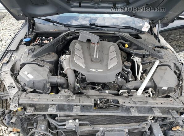 KMHG34JA5JU047146 2018 GENESIS G90 Black Вид задньої частини салону