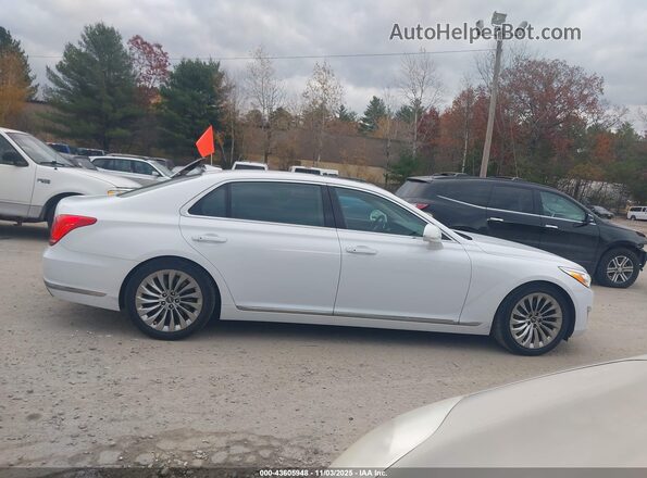 KMHG34JAXJU045182 2018 GENESIS G90 White Սալոնի հետևի տեսք