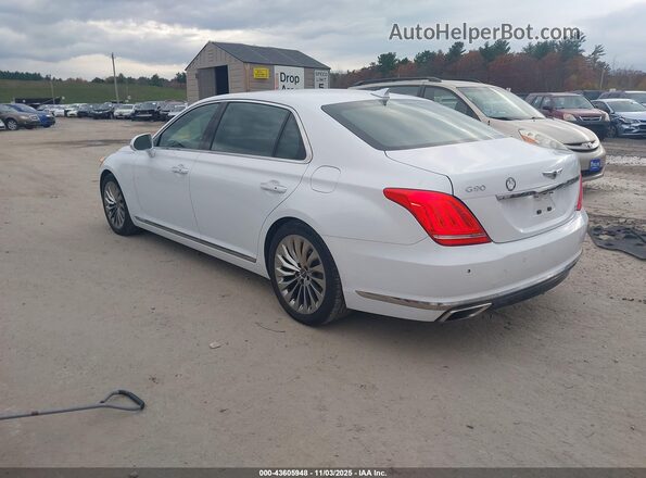 KMHG34JAXJU045182 2018 GENESIS G90 White Հետևի ձախ