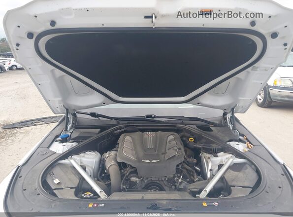 KMHG34JAXJU045182 2018 GENESIS G90 White Հետևի տեսք