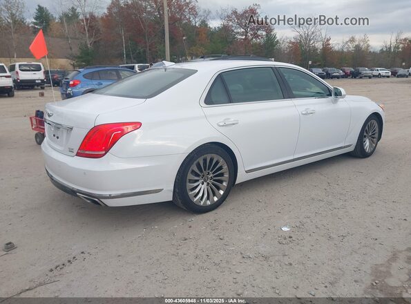 KMHG34JAXJU045182 2018 GENESIS G90 White Հետևի աջ