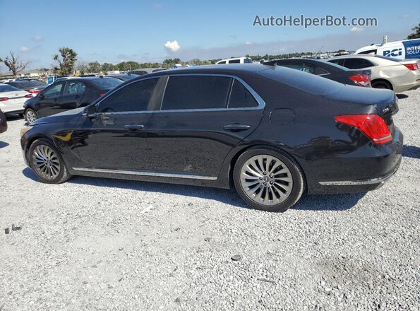 KMHG54JH0KU050593 2019 GENESIS G90 Black Trasero izquierdo