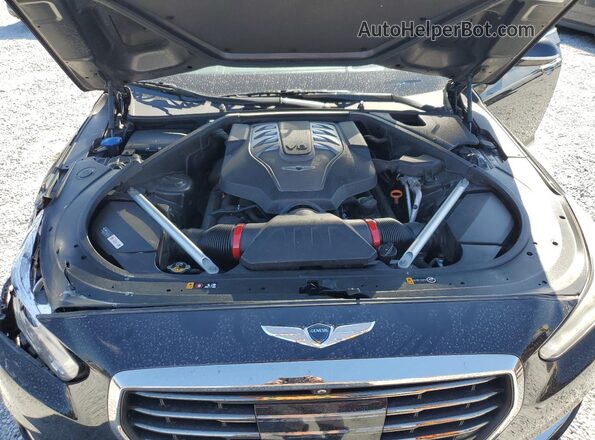 KMHG54JH0KU050593 2019 GENESIS G90 Black Vista interior trasera