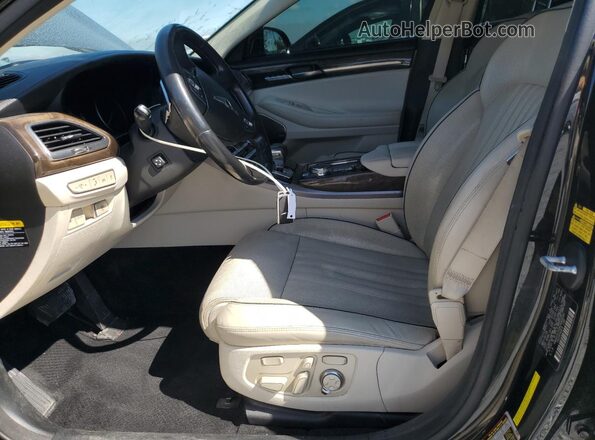 KMHG54JH0KU050593 2019 GENESIS G90 Black Vista interior delantera